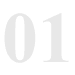 Gray square with the number 01 in white digital clock-style font